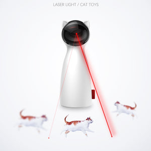 AUTOMATIC INTERACTIVE LED LASER SMART TEASING PET TOY