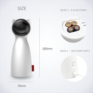 AUTOMATIC INTERACTIVE LED LASER SMART TEASING PET TOY